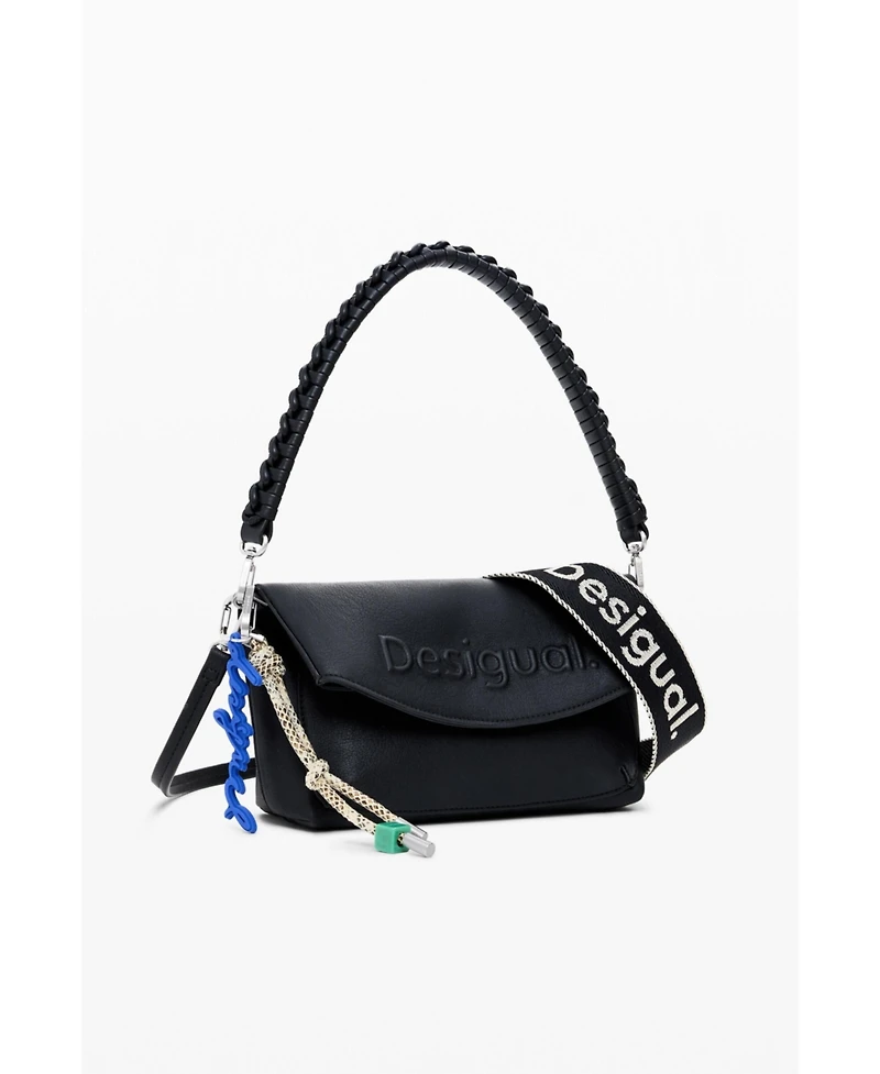 Desigual Women's Medium 3D logo flap bag