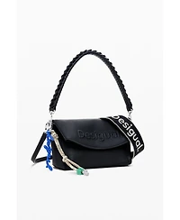 Desigual Women's Medium 3D logo flap bag