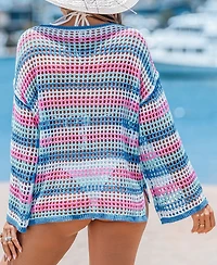 Cupshe Women's Malibu Sunset Ombre Cover-Up Top