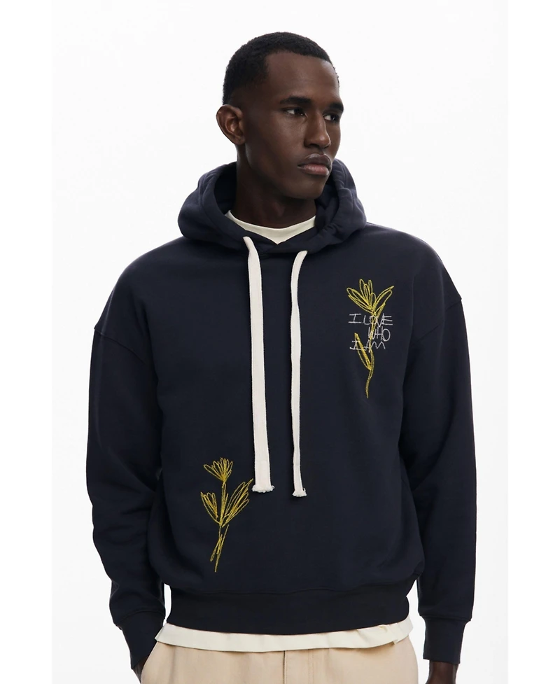 Desigual Men's Hoodie with embroidery