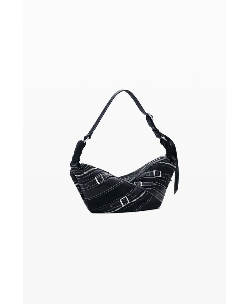 Desigual Women's Small faux leather bag with buckles
