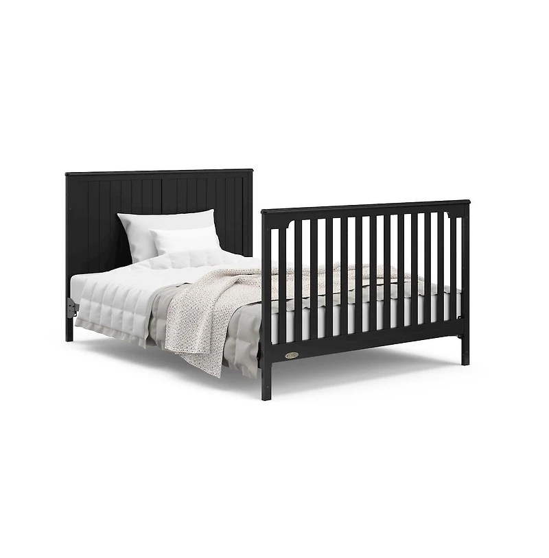 Graco Hadley 5-in-1 Convertible Crib and Changer with Drawer (Black)