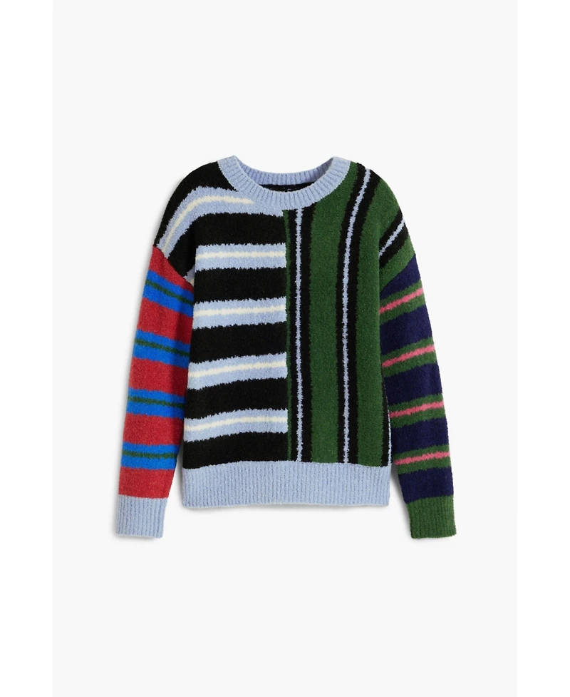 Desigual Boys Boys's Textured striped sweater