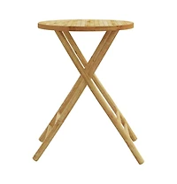 vidaXL Folding Patio Table 21.7"x29.5" Bamboo