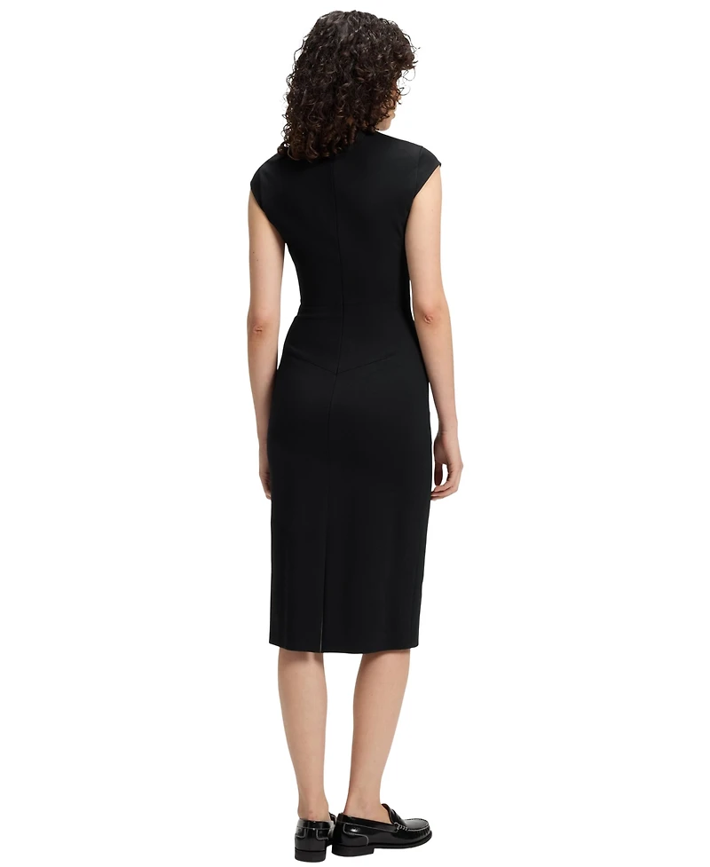 Boss by Hugo Women's Stretch Fabric Cap-Sleeve Dress