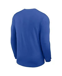 Nike Men's Royal Kentucky Wildcats 2025 Sideline Coach Uv Performance Long Sleeve T-Shirt