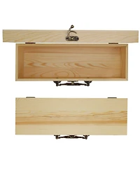 We Games Wooden Storage Box, Natural Wood Finish