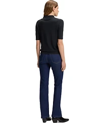 Boss by Hugo Women's Knit Virgin-Wool Polo Sweater
