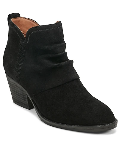 Earth Women's Chandy Ruched Block Heel Booties