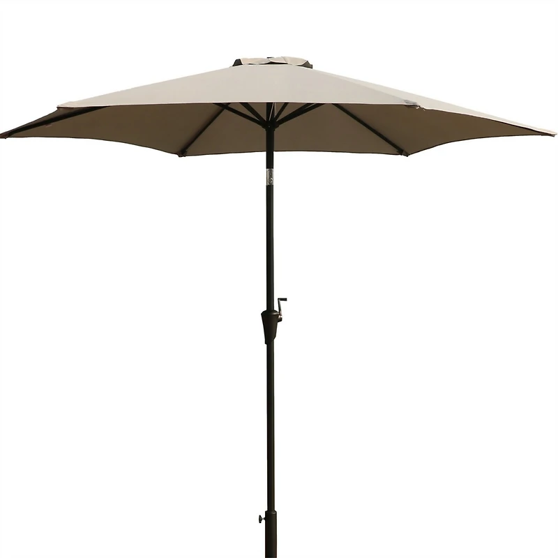Flynama 8.8 feet Outdoor Aluminum Patio Umbrella with 42 Pound Square Resin Umbrella Base