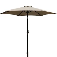 Flynama 8.8 feet Outdoor Aluminum Patio Umbrella with 42 Pound Square Resin Umbrella Base