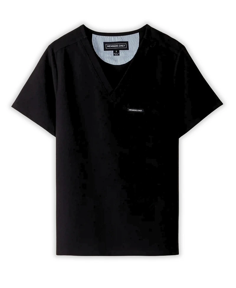 Members Only Men's Brighton 3-Pocket Scrub Top for Men