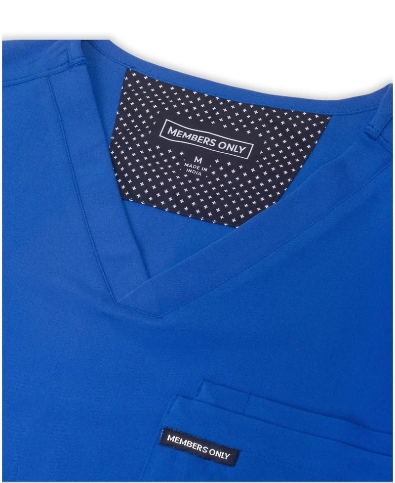 Members Only Men's Brighton 3-Pocket Scrub Top for Men