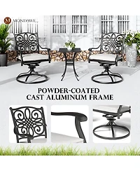 Mondawe Outdoor Swivel Dining Armchair