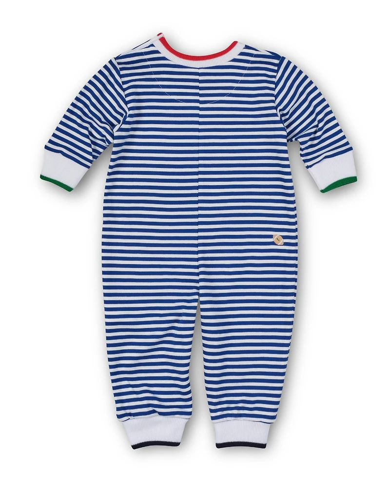 Florence Eiseman Baby Boys Stripe Knit Longall With Emb Sport Balls