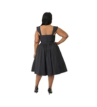 Unique Vintage Plus 1950s Sweetheart Sleeveless Swing Dress