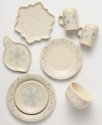 Fiesta Linen Snowflakes Rangetop Large Salt & Pepper Shakers, Exclusively at Macy's