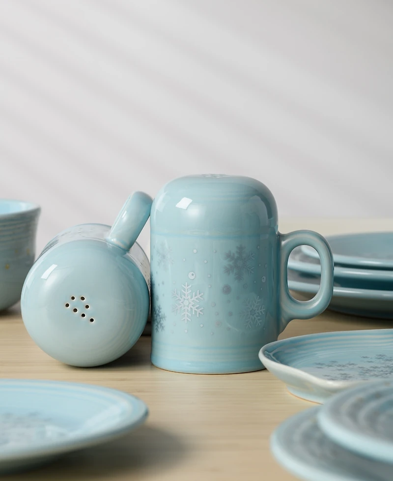 Fiesta Sky Snowflakes Rangetop Large Salt & Pepper Shakers, Exclusively at Macy's