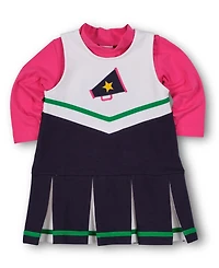 Florence Eiseman Little Girls French Terry Jumper With Cheer Megaphone