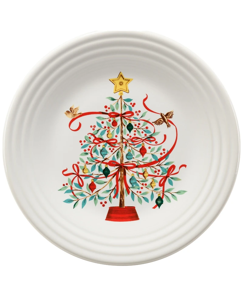 Fiesta Holly Berry Christmas Tree Classic Rim 9" Luncheon Plate