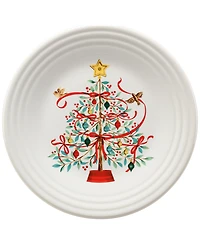 Fiesta Holly Berry Christmas Tree Classic Rim 9" Luncheon Plate