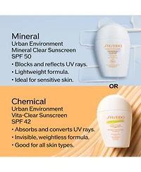 Shiseido Urban Environment Mineral Clear Sunscreen Spf 50