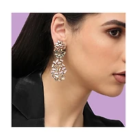 Sohi Women's Crystal Drop Earrings
