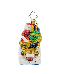 Christopher Radko Rooftop Parking Santa 2025 Gem Ornament