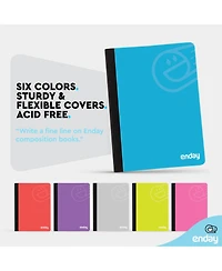 Enday Composition Notebooks College Ruled Paper, Pink Hard Cover Notebook, Premium Lined Books, 100 Sheets Notebook