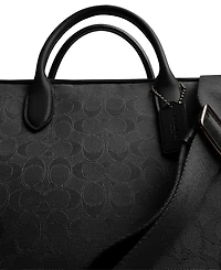 Coach Men's Theo Work Signature Jacquard Bag