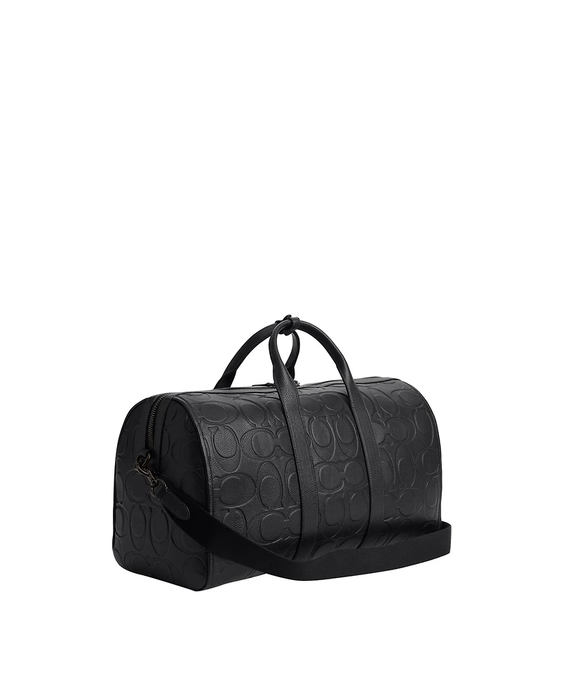 Coach Men's Gotham 45 in Maxi Signature Leather Duffle Bag