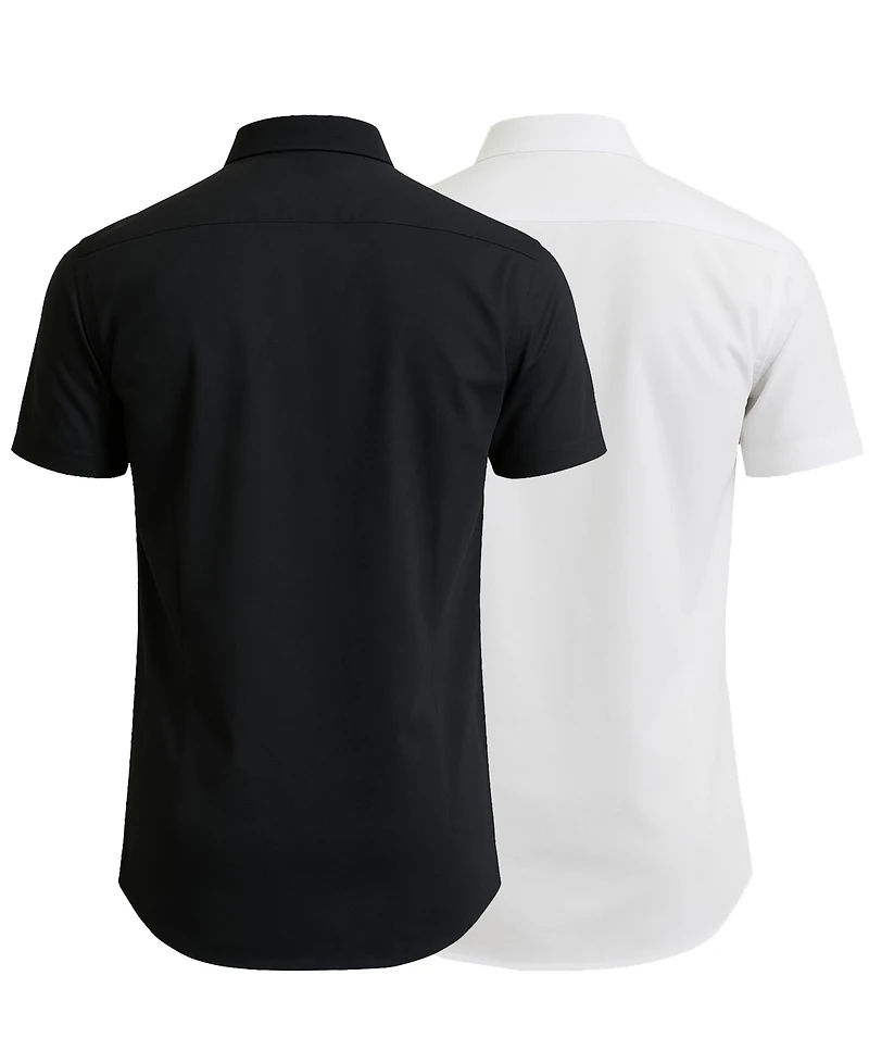 Galaxy By Harvic Men's 2-Pack Slim Fit Button-Down Shirt