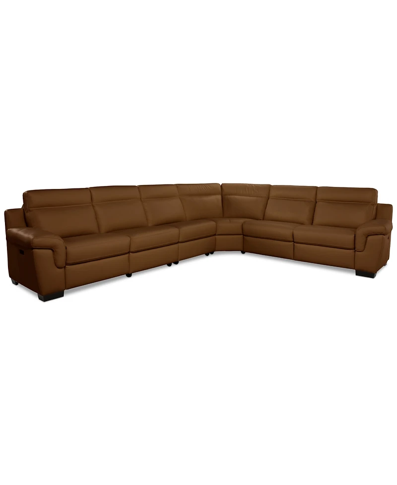 Julius Ii -Pc. Leather L Sectional with Power Recliners