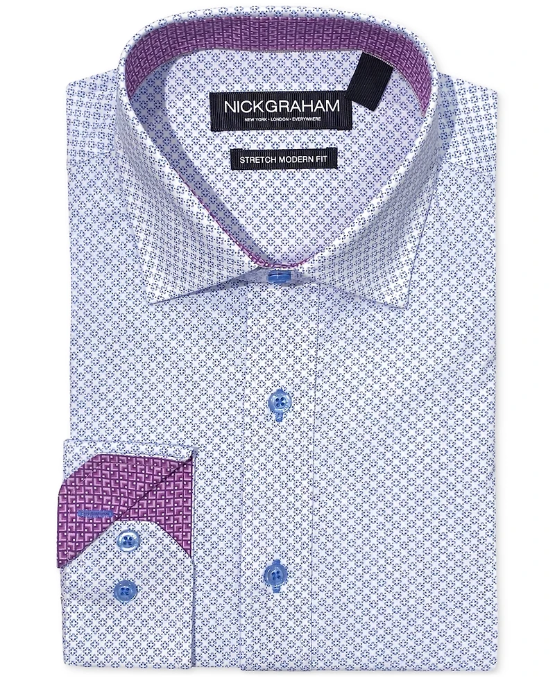 Nick Graham Men's Four-Leaf Clover Dress Shirt