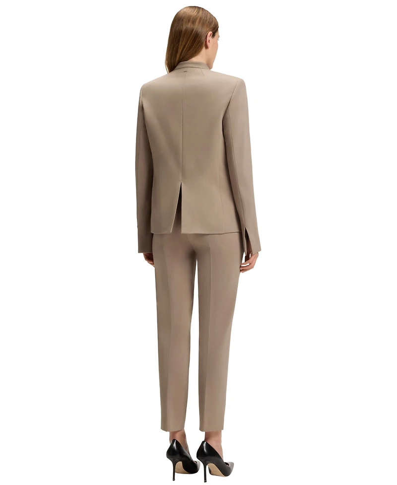 Boss by Hugo Women's Collarless Regular-Fit Blazer