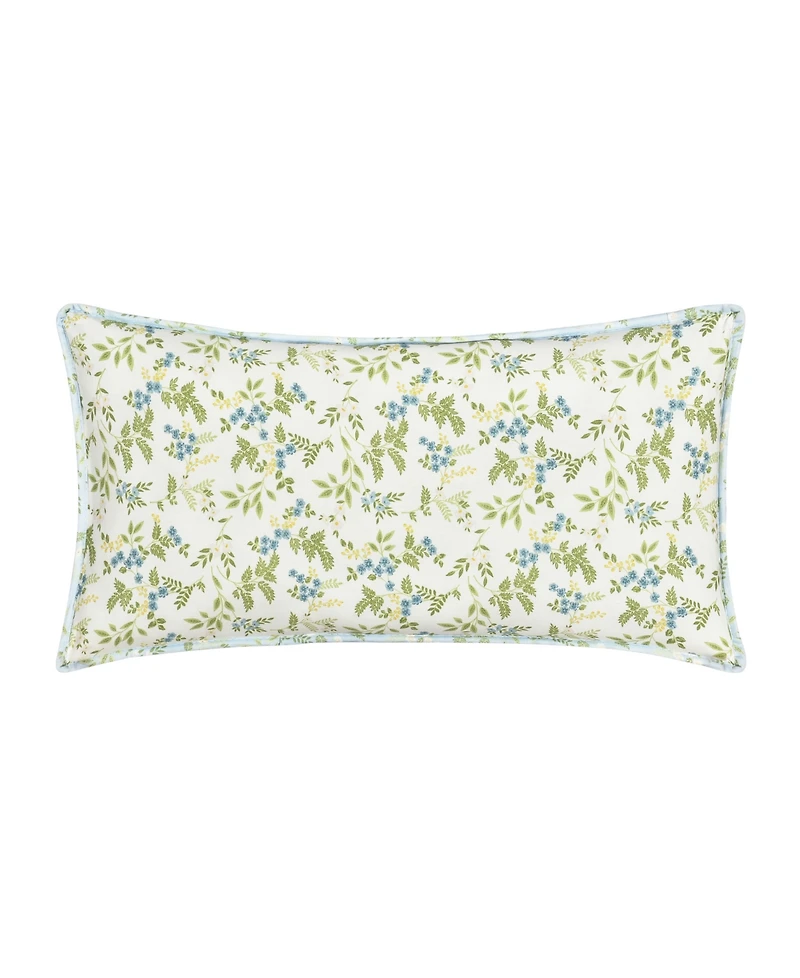 Piper & Wright Karalena Cotton Quilted Boudoir Decorative Pillow, 12" x 26"
