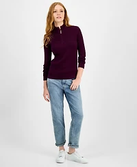 Nautica Jeans Women's Cotton Mock-Neck Sweater, Online Only