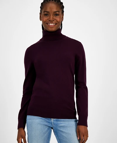 Tommy Hilfiger Women's Cotton Turtleneck Sweater