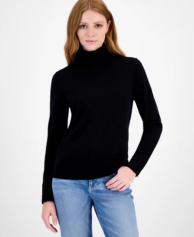 Tommy Hilfiger Women's Cotton Turtleneck Sweater