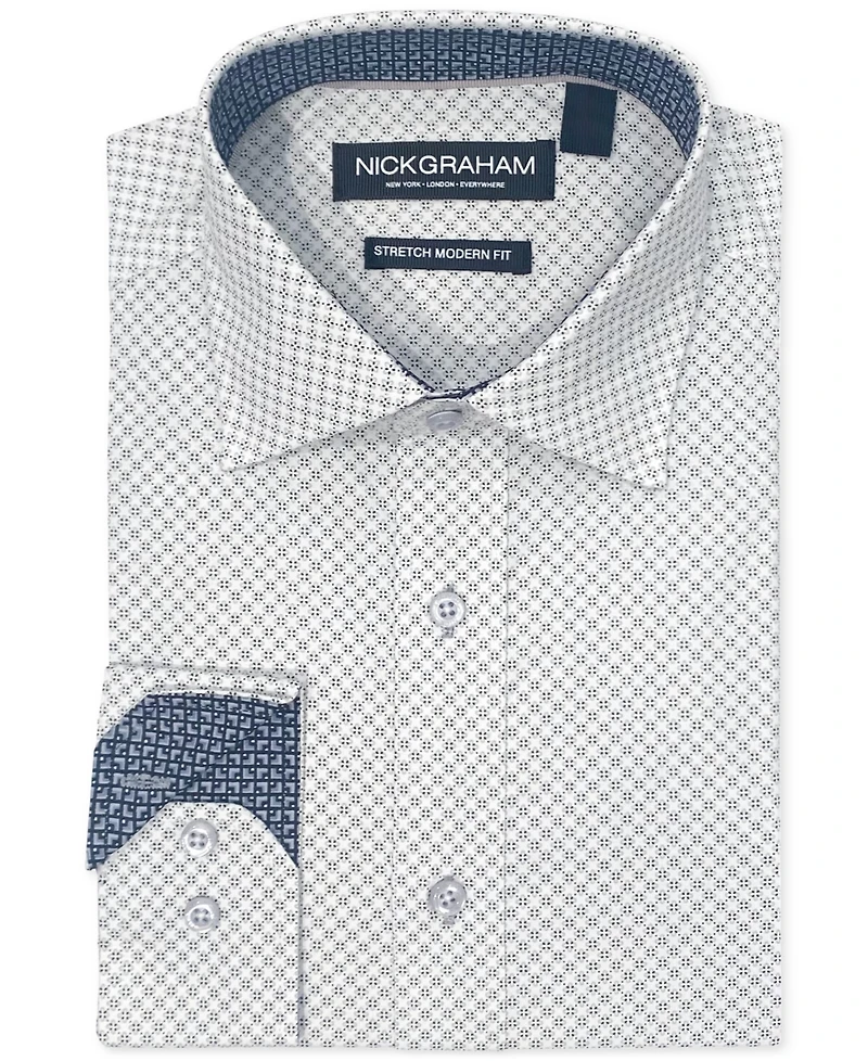 Nick Graham Men's Four-Leaf Clover Dress Shirt