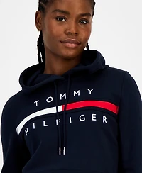 Tommy Hilfiger Women's Embroidered Logo Hooded Sweatshirt