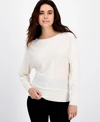I.n.c. International Concepts Petite Lightweight Boat-Neck Pullover, Macy's Exclusive