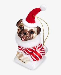 Holiday Lane Pets Santa Pug Ornament, Macy's Exclusive