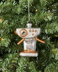 Holiday Lane Foodie Coffee Machine Ornament, Macy's Exclusive