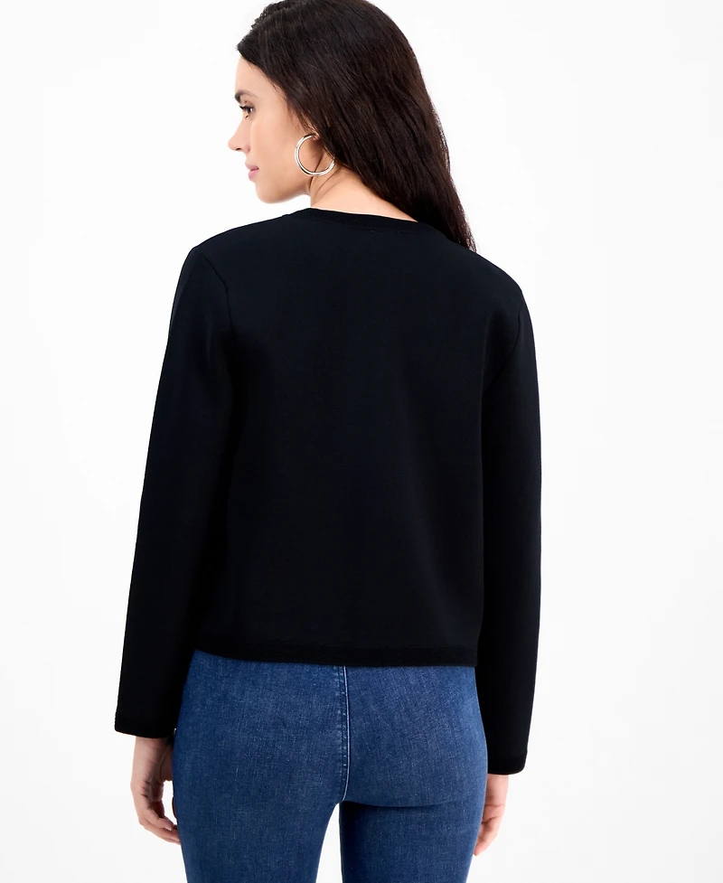 I.n.c. International Concepts Petite Structured Long-Sleeve Sweater Jacket, Macy's Exclusive
