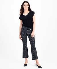 I.n.c. International Concepts Petite Printed Bootcut Pull-On Pants, Macy's Exclusive