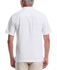 Cubavera Men's Tropical Placement Print Short Sleeve Button-Front Shirt