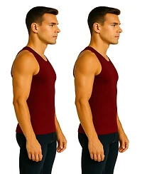 Galaxy By Harvic Men's -Pack Heavyweight Ribbed Tank Top