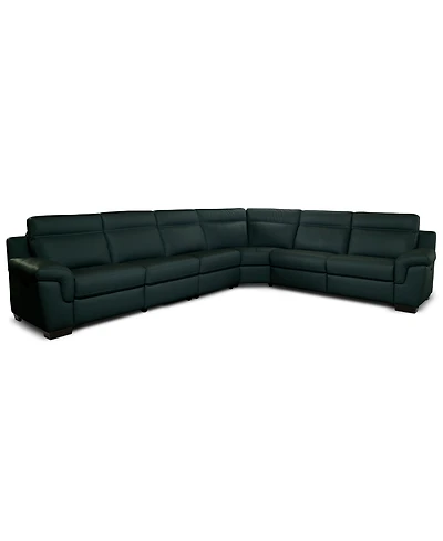 Julius Ii -Pc. Leather L Sectional with Power Recliners