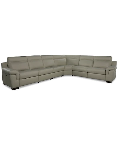 Julius Ii -Pc. Leather L Sectional with Power Recliners